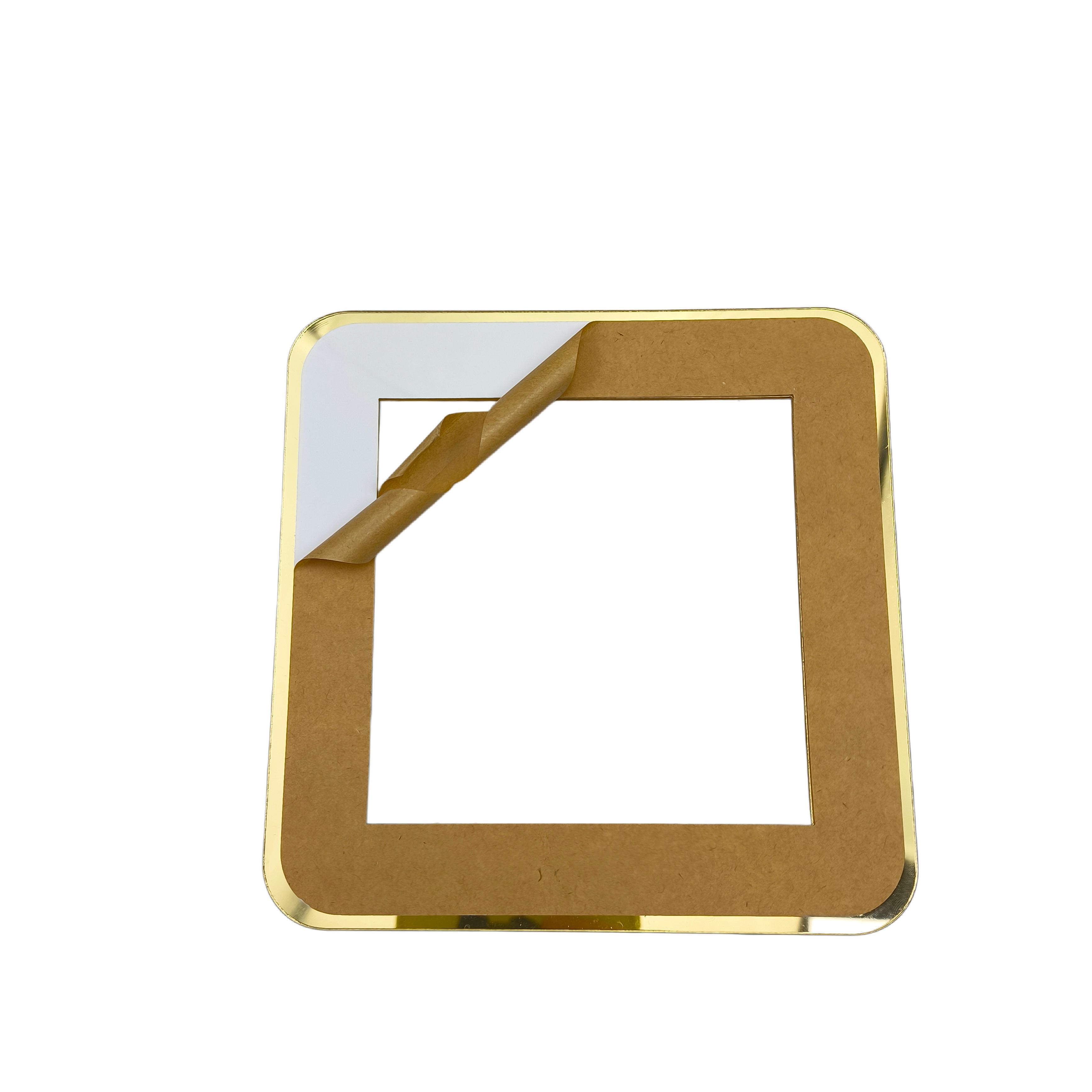 Self-Adhesive Light Switch Surround Covers, Stylish Multi-Color Decorative Light Switch Covers Golden & White/Golden & Black/Golden & Gray Self-Adhesive Trim