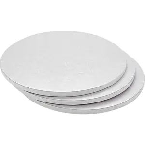 Cake Boards, 14-Inch Round Cake Drums Sturdy Base Support & 14-Inch, Disposable Cleanup & Baking Supplies Pack of 3, 14