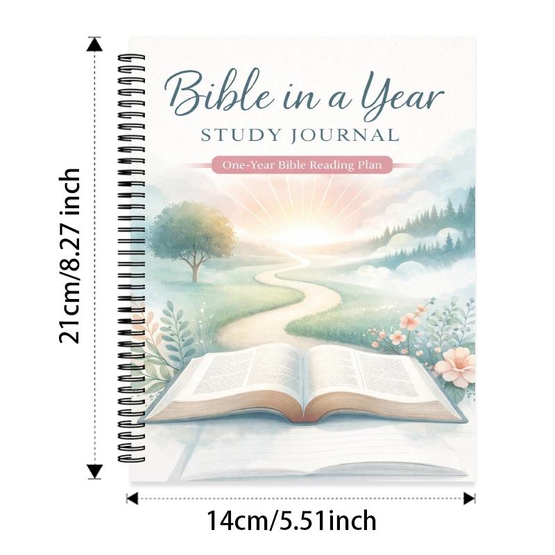 2-Piece Planner & Bible Study Journal Set - 15-Month 2026-2027 Weekly Organizer with Monthly/Weekly Layouts + One-Year Scripture Reading Notebook for Daily Devotion, Christian Faith Planner & Goal Tracker