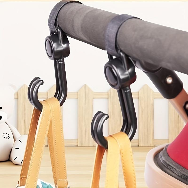 4pcs Electric Vehicle Hook Multi-Functional Rotating Double Hook Trolley Portable Hook No Drilling Electric Vehicle Hook, Utility Hooks