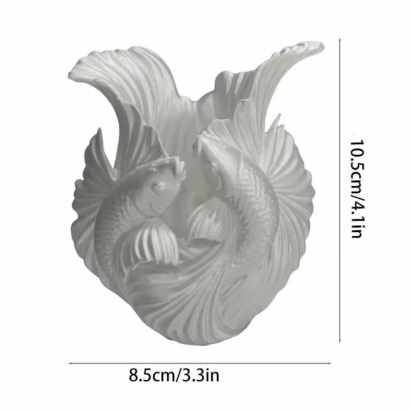 Fish-Shaped Desktop Organizer Box, 3D Printed, Ideal for Pens, Pencils, Brushes, Office Supplies, Creative Storage Solution