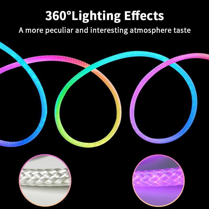 9.84ft Neon LED Rope Lights, 360° Luminous Waterproof Strip with Music Sync, Remote & APP Control, for Indoor/Outdoor Gaming Room, Bedroom led light