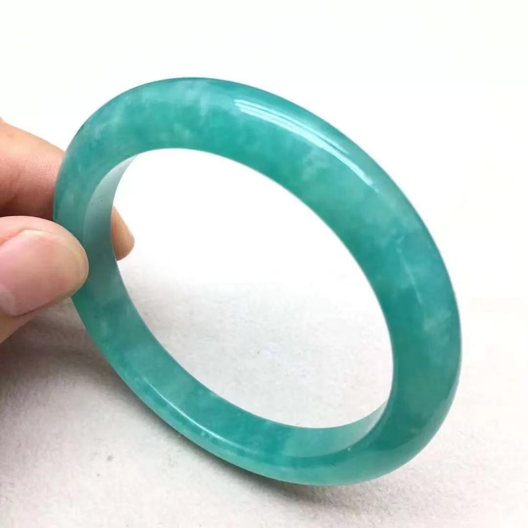 High Quality Natural Amazonite Bangle, Pre-orders Only, Please Consult Color and Size in Live Stream, Natural Amazonite Bracelet