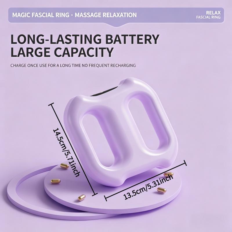 Mini Vibrating Massage Ring | Deep Tissue Muscle Relief for Home & Yoga