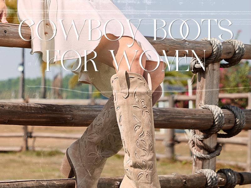 Wetkiss Knee High Cowboy Cowgirl Boots for Women, Western Boots with Pull On Tab, Chunky Heel Design, Unique and Stylish  ,Women's Shoes,Women's Boots  Footwear  #TikTokShopHolidayHaul