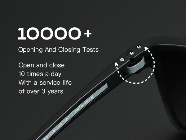 ZENOTTIC Simple Sunglasses for Everyday Use Double Beam Sun Protection Unisex Polarized Driving Sunglasses Lightweight Frame with UV Protection TR90 Memory Material Anti-Slip Design for Men & Women