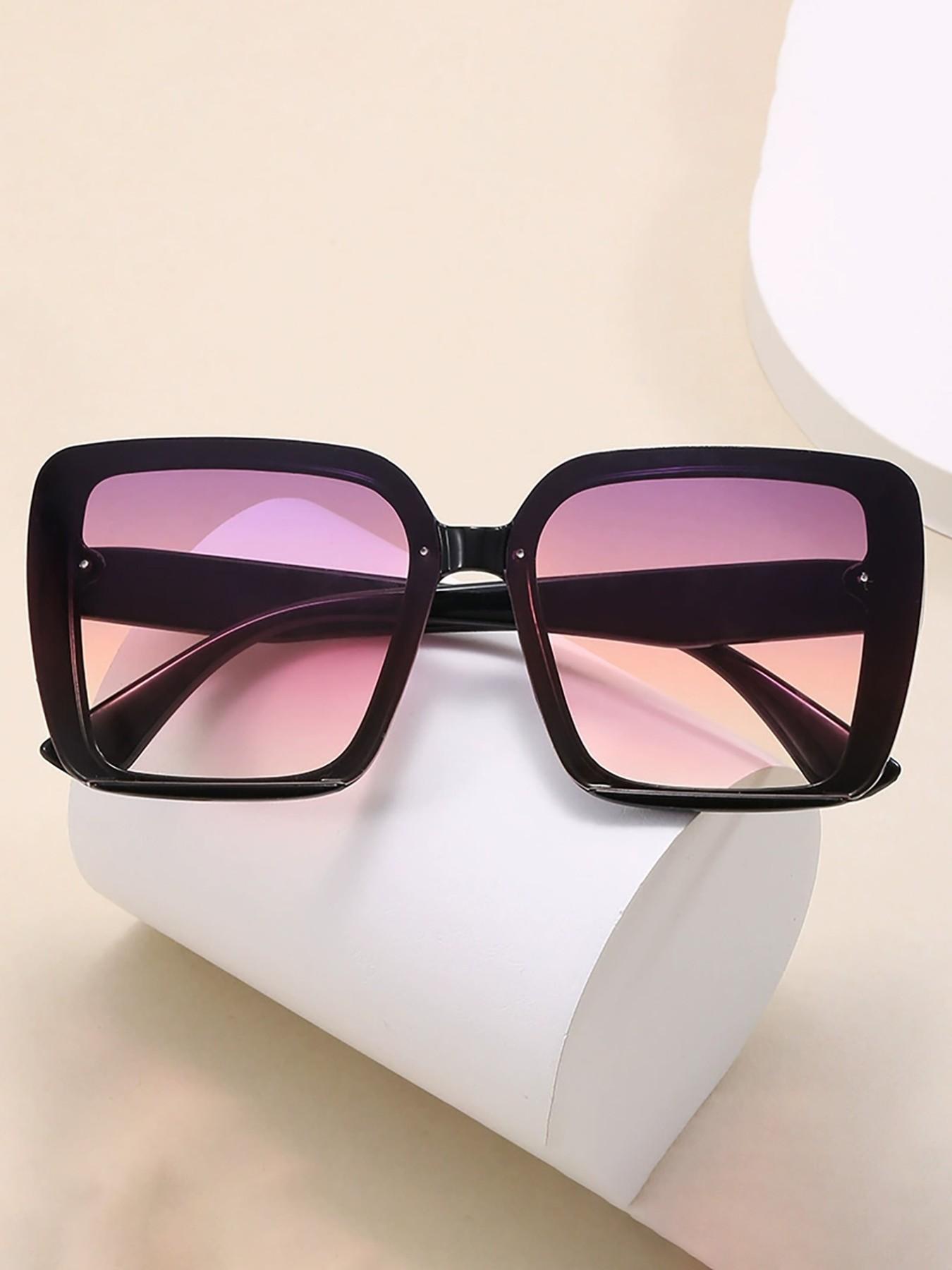 Fashion Large Frame Sunglasses for Women, Trendy All-Season Animal Pattern, Cute Style Decorative Lens, Streetwear Instagram Fame