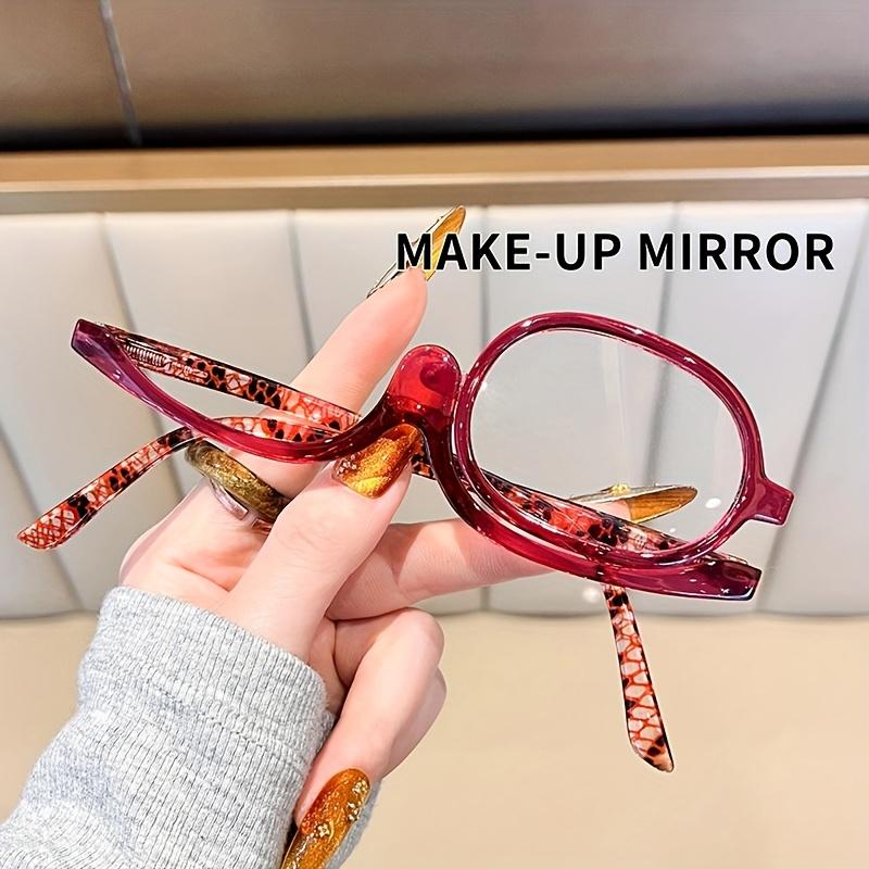 Colorful makeup reading glasses with multi-functional spring legs, super light and 180-degree rotatable reading glasses, with a free glasses cleaning cloth Multiple color combinations are available, High Quality Eyewear