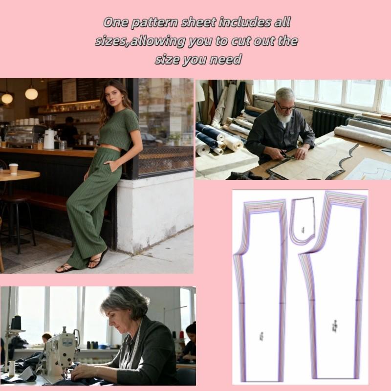 Women's Xxs-3xl Sewing Pattern Set, 8 Sizes, DIY Fabric Clothing Design, Handmade Fashion, Craft Supplies, Not Finished Clothes