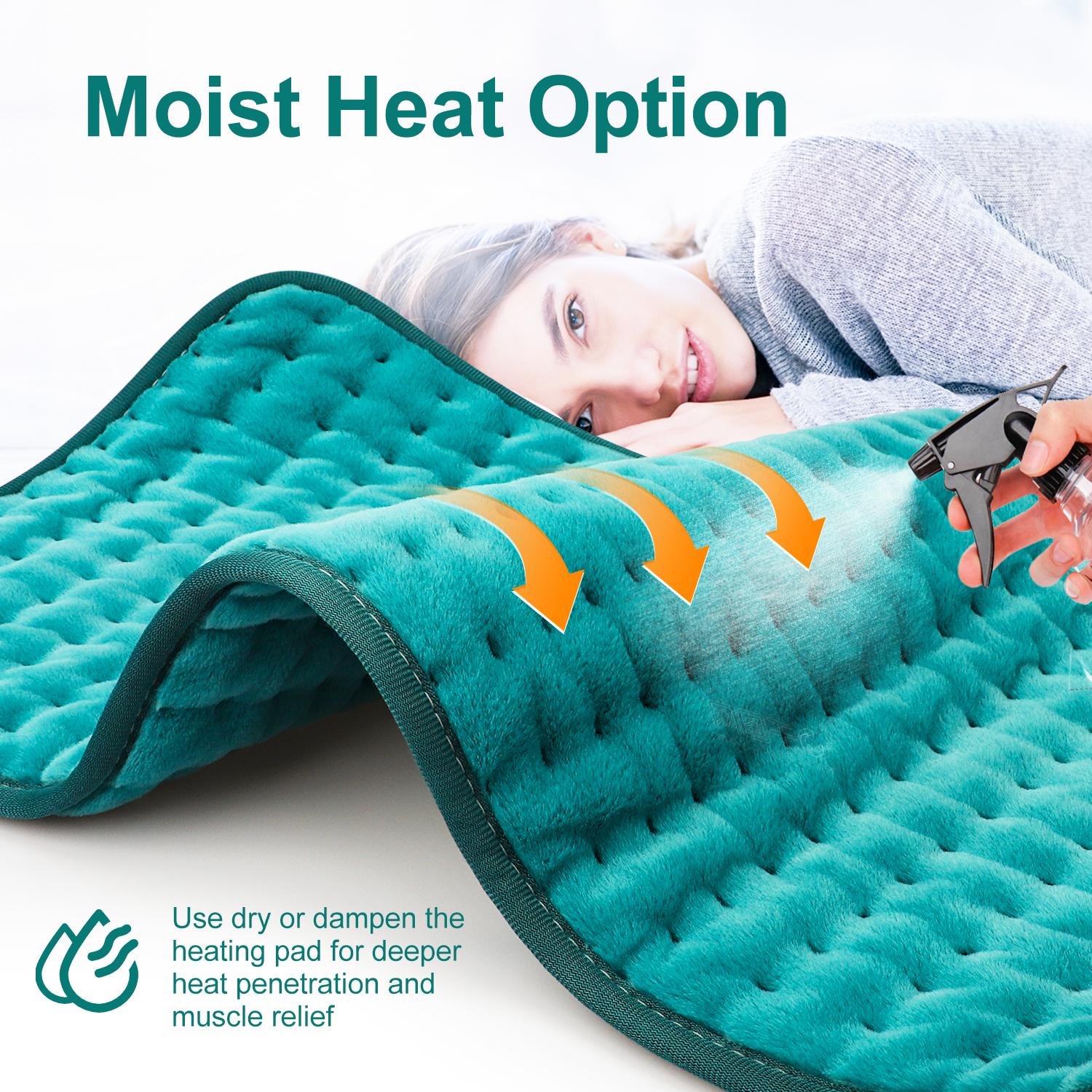 Heating Pad for Period Cramps & Back Pain Relief, 24" x 12" Electric Heated Pad for Leg, Knee, Waist and Shoulder, 6 Heating Settings & 4 Timer Power-Off, Christmas Gifts for Dad Mom Heating Pad for Period Cramps & Back Pain Relief, 24" x 12" Electric Heated Pad for Leg, Knee, Waist and Shoulder, 6 Heating Settings & 4 Timer Power-Off, Christmas Gifts for Dad Mom