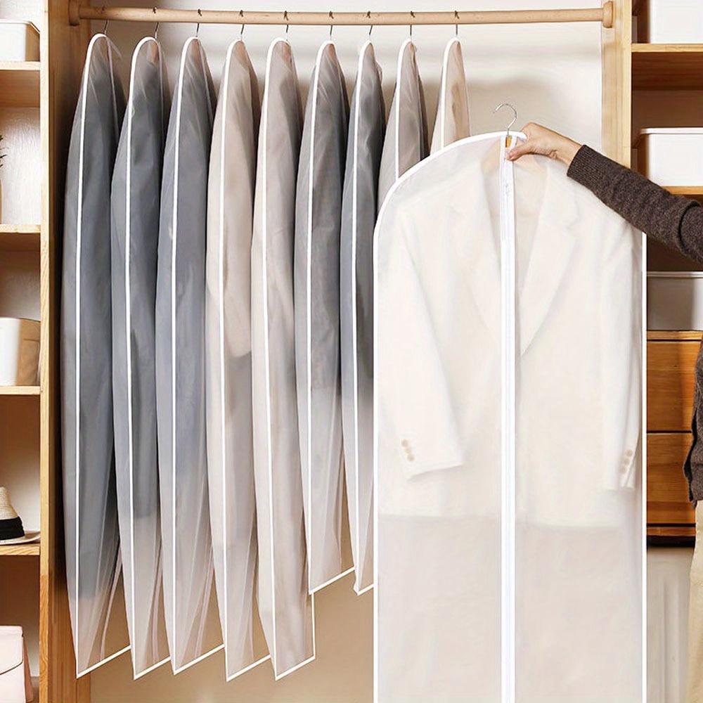 Of 5 Three-Dimensional Dust Bags for Hanging Clothes, Protective Covers for Garments, Dust-Proof Suit Bags, And Wardrobe Coat Covers
