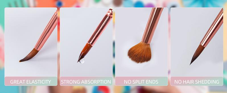 Nicpro 10Pack Micro Fine Detail Paint Brush Set, Macaron Pastel Small Miniature Fine Tip Detail Brushes Kit for Acrylic Oil Watercolor, Craft, Models, Miniatures, Rock Painting, Paint by Numbers