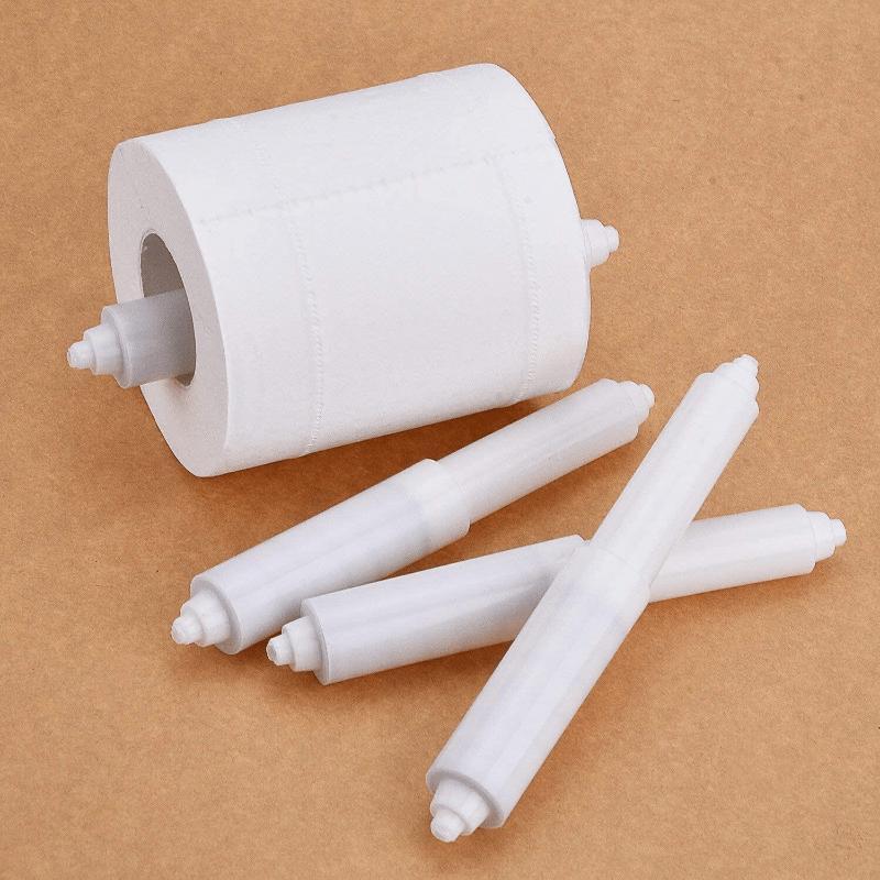 1pc Toilet Paper Holder Roller Replacement Plastic Spring Loaded Retractable Plastic Toilet Tissue Roll Holder Paper Holder Insert