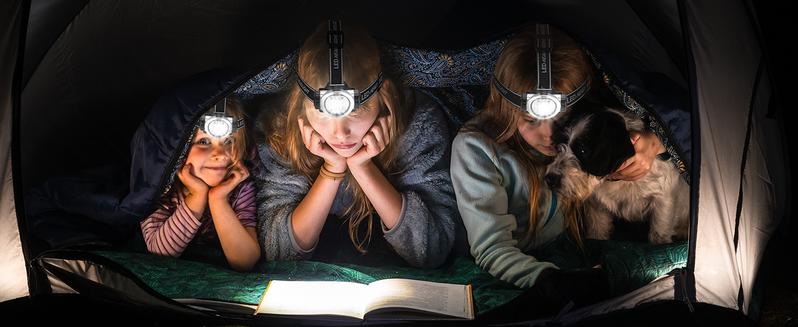 #JumpstartSale EverBrite 5-Pack LED Headlamp, 4 Lighting Modes, Pivoting Head with Adjustable Headband, Perfect for Running, Camping and Hiking, Batteries Included