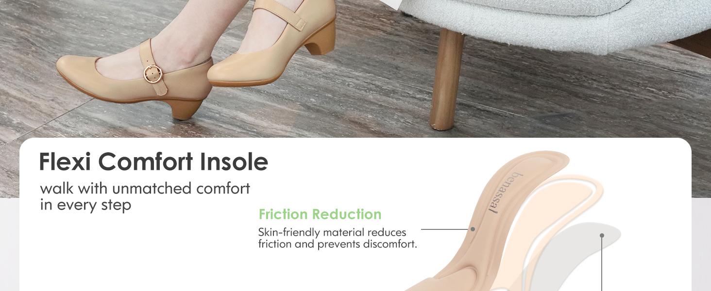 Women Mary Janes Pumps Chunky Shoes Dress Shoes Girl Platform Ladies Heels Sandals