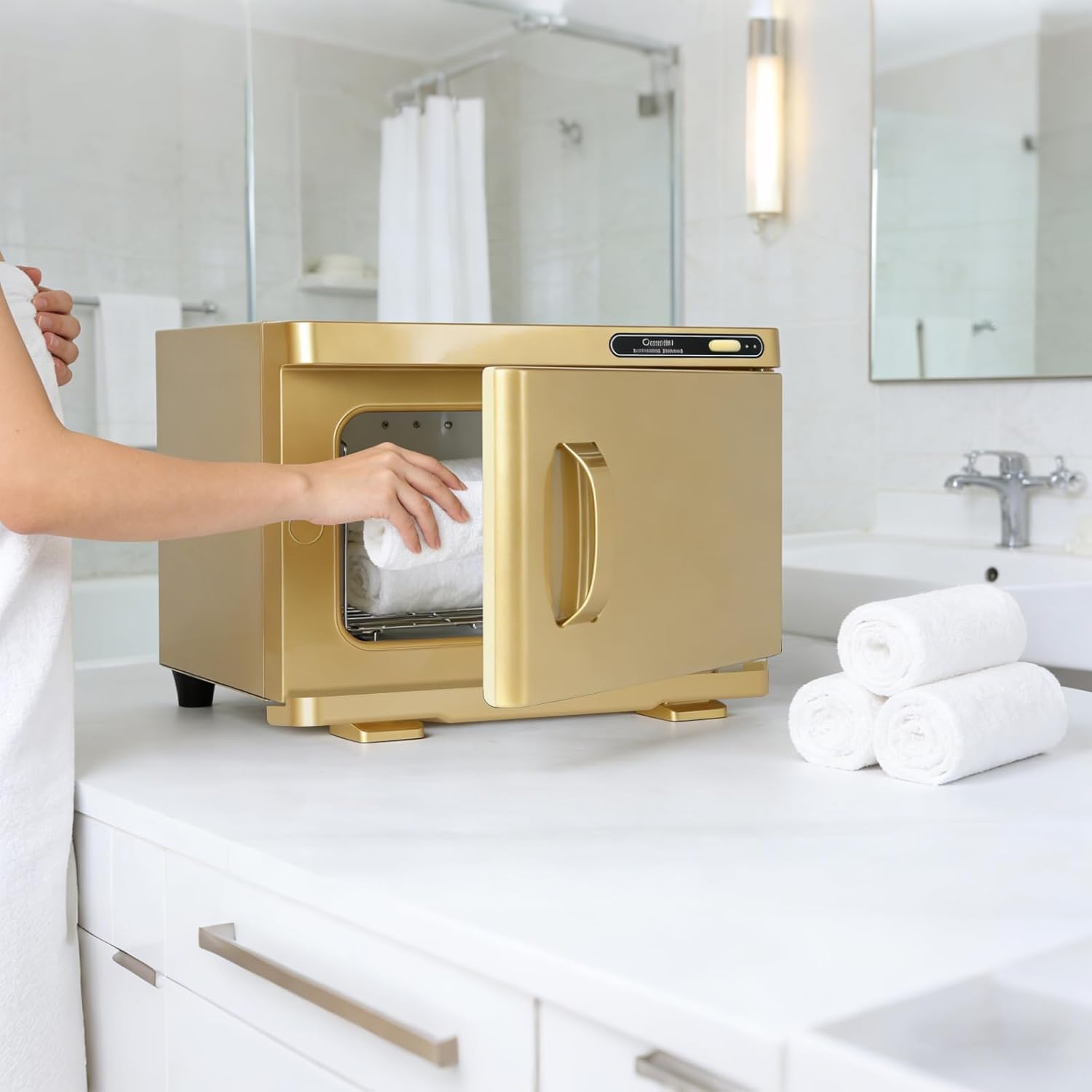 Towel Warmer,Towel Steamer for Facial, Professional  Hot Towel Warmer 8L, Towel Warmer Cabinet, Towel Cabinet for Facial  for Salon,, Massage Use()