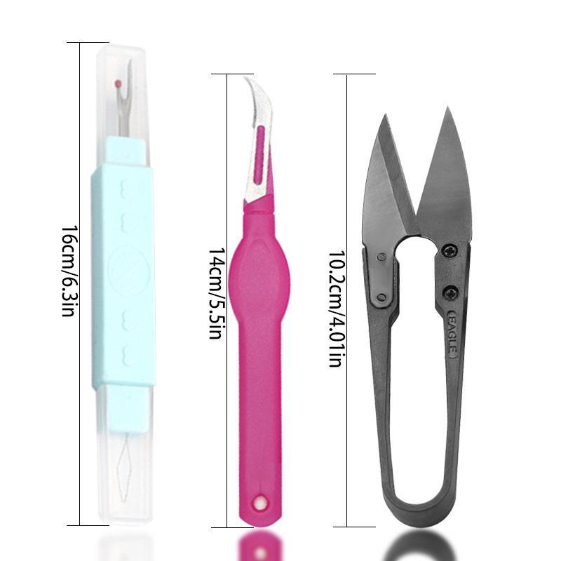 Sewing Kit Basic - Needle and Thread Kit with Sewing Supplies, Scissors, Needle Threader, Seam Ripper & Accessories for Adults, Kids & Beginners Sewingkit