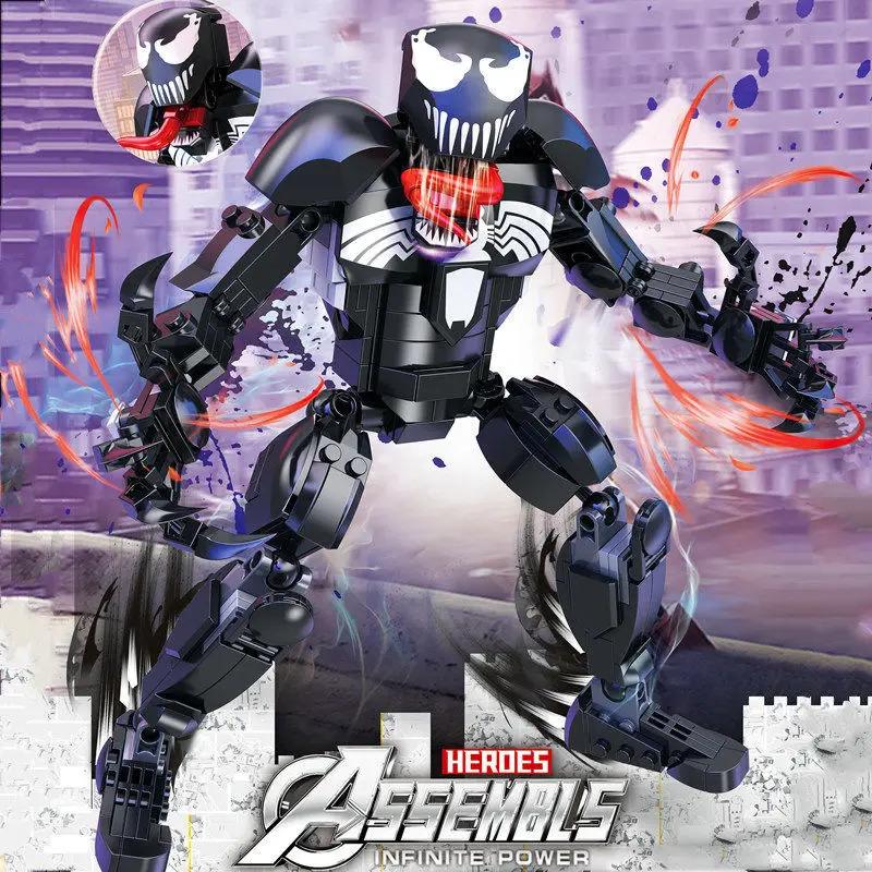 Lewan 2077 Steel Mech American Team Killer Assembled Building Blocks Boy Toy Gift Compatible with Lego