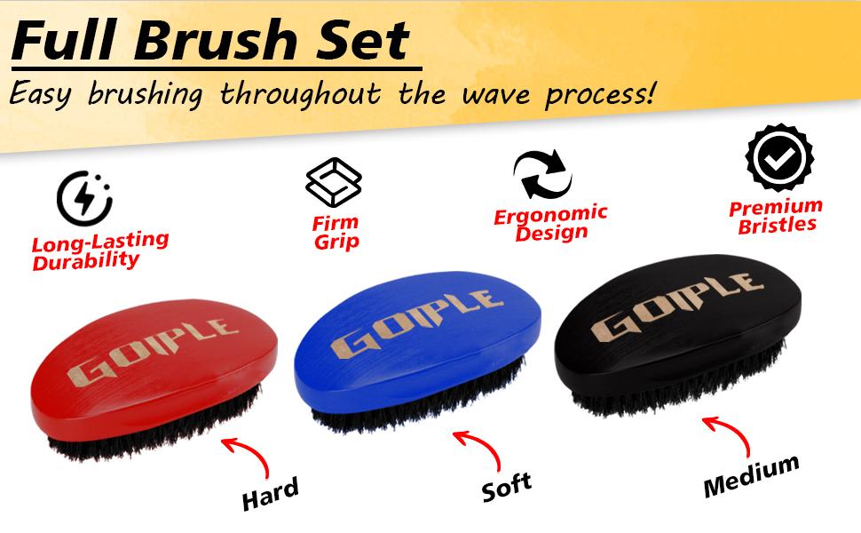 【Spring Glow-Up】Strong Hold Wave Pomade Gel for Men - Easy Wash 360 Wave Cream, Moisturize , Silky Shine, Brush & Durag Cap Set Versatile Styling Haircare Nourishing FathersGift