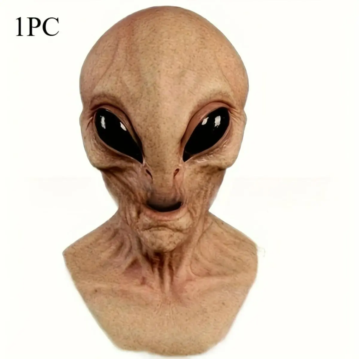 Adult Alien Mask, Realistic Lightweight Costume Mask, Cool & Durable, for Halloween, Carnival and Christmas Party, Role Play and Cosplay Props, No Power Needed
