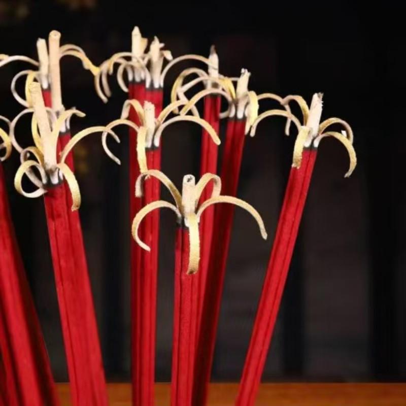 2 Packs Large 13-Inch Incense Sticks, Natural Flower Shape Burn, Home Protection, Bring Good Luck, Family Prosperity, Pure Natural