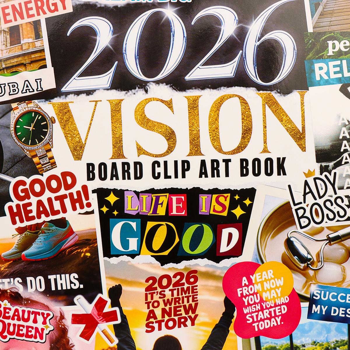 2026 Vision Board Clip Art Book, Paper Material, Collectible ...