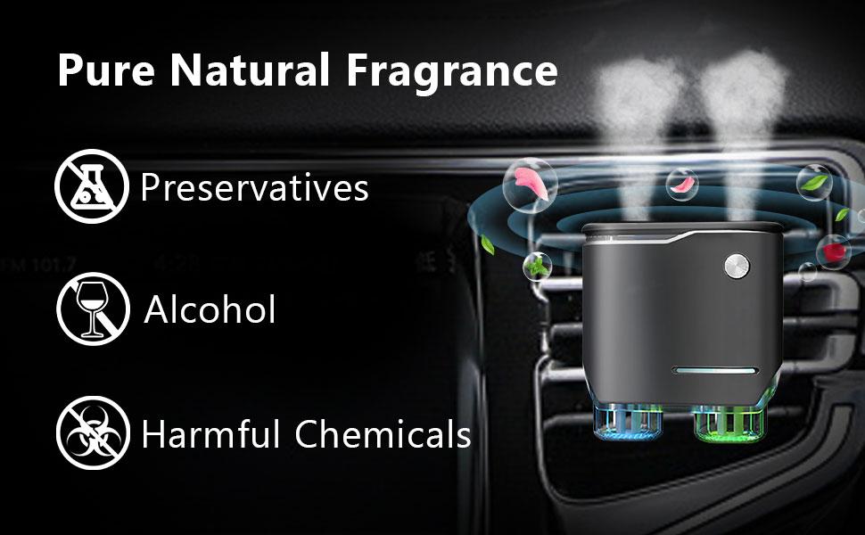 New Car Air Freshener Diffuser - 20pcs Scented Fragrance Essential Oil, Dual Sprayer Car Aroma Diffuser, Car Accessories Luxury Gift Set