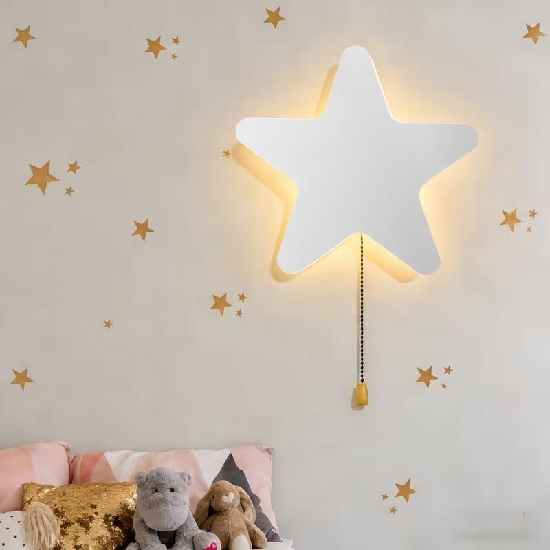 LED Floating Wall Light, Star Moon Butterfly Cloud Options, Battery Powered Hanging Night Lamp, Soft Glow, Easy Installation, Indoor Wall Light, Butterfly Led Lights, Indoor Decoration Lamp, Home Decoration Lamp, Wall Decor Lighting