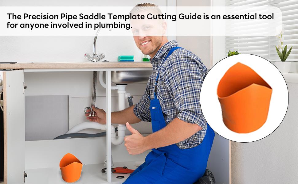 Hardware tools 10 sizes Precision Pipe Saddle Template Cutting Guide - Plumbing Pipe Saddle Template Kit for Welding and Installation, Accurate Arc Edge Contour Cut Guides, Fits Multiple Pipe Sizes & Materials