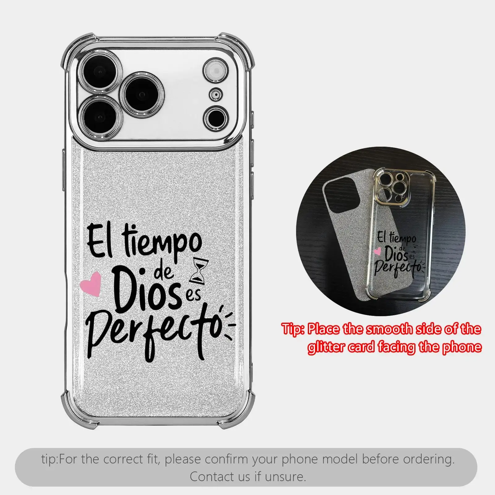 silver+Glitter Card