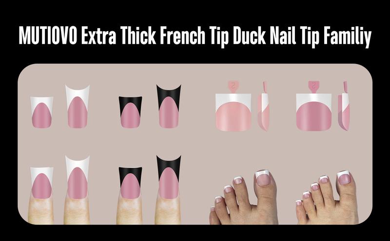 NOVO OVO White French Tip Duck Feet Nail Tips Full Cover for Press on Acrylic with Moon Curve, Thick Medim Long Pre-Etched Matter Flare Wide Soft Gel Fake False Nail Extension x 15 Sizes 150 pcs【NO GLUE ,TOP COAT AND LAMP INCLUDED】 NOVO OVO White French Tip Duck Feet Nail Tips Full Cover for Press on Acrylic with Moon Curve, Thick Medim Long Pre-Etched Matter Flare Wide Soft Gel Fake False Nail Extension x 15 Sizes 150 pcs【NO GLUE ,TOP COAT AND LAMP INCLUDED】