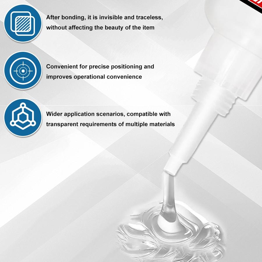 Super Strong Adhesive Glue, Transparent Glue Adhesive, 50g/bottle, Universal Tape Sealer, Fast Drying, Suitable for Projects & Repairs