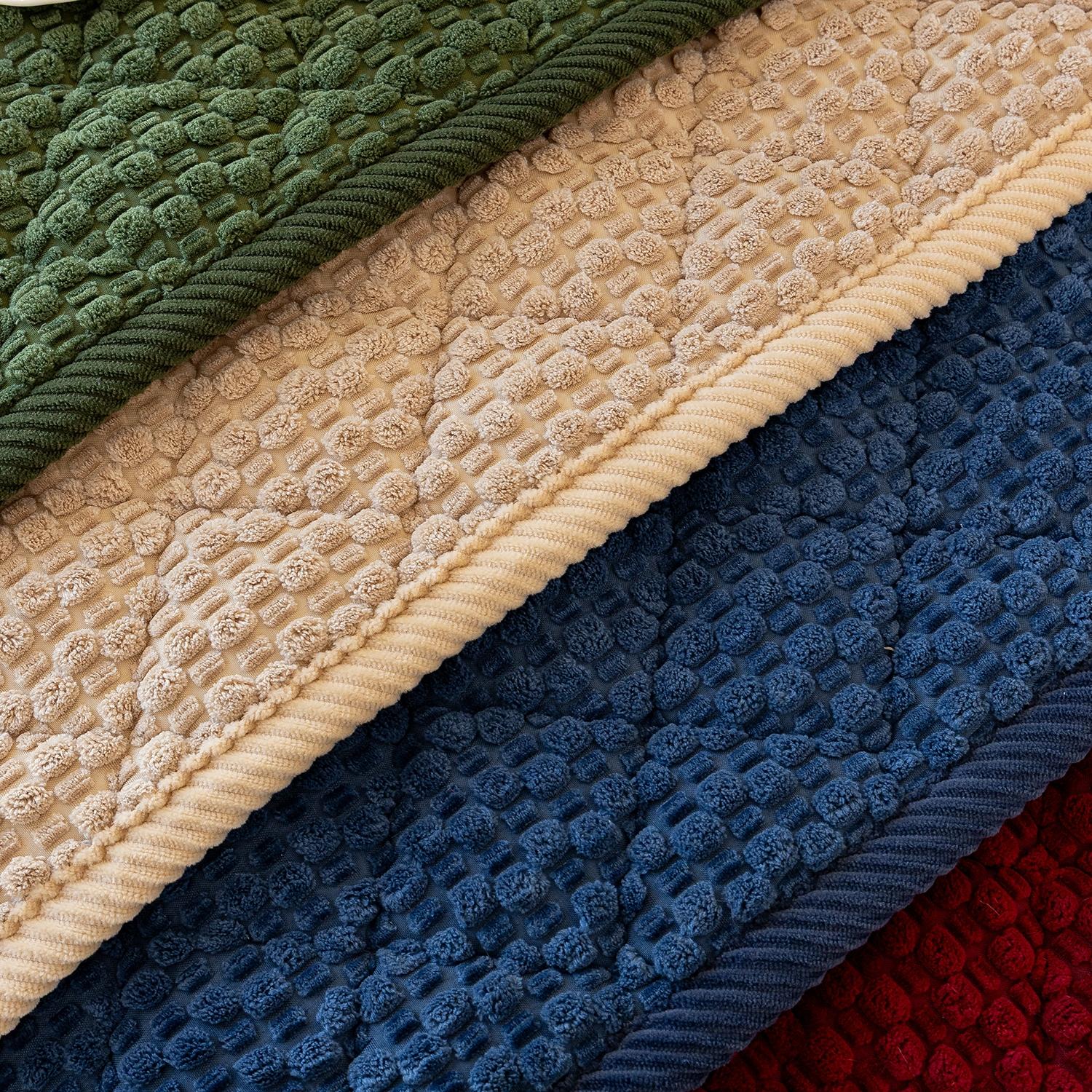 1pc Single Solid Color Bubble Velvet Sofa Pad, Soft Skin-Friendly Material, Pet-Friendly Anti-Slip Design, Machine & Hand Washable, Fits Single to Five-Seater Sofas