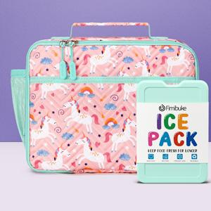 Fimibuke Bento Lunch Box,BPA Free&Leakproof Lunch box with 4 Compartments, Insulated lunch Bag, Stainless Steel Insulated Water Bottle, Ice Pack & Utensils,Birthday Gifts for School Girls Boys dealsforyoudays