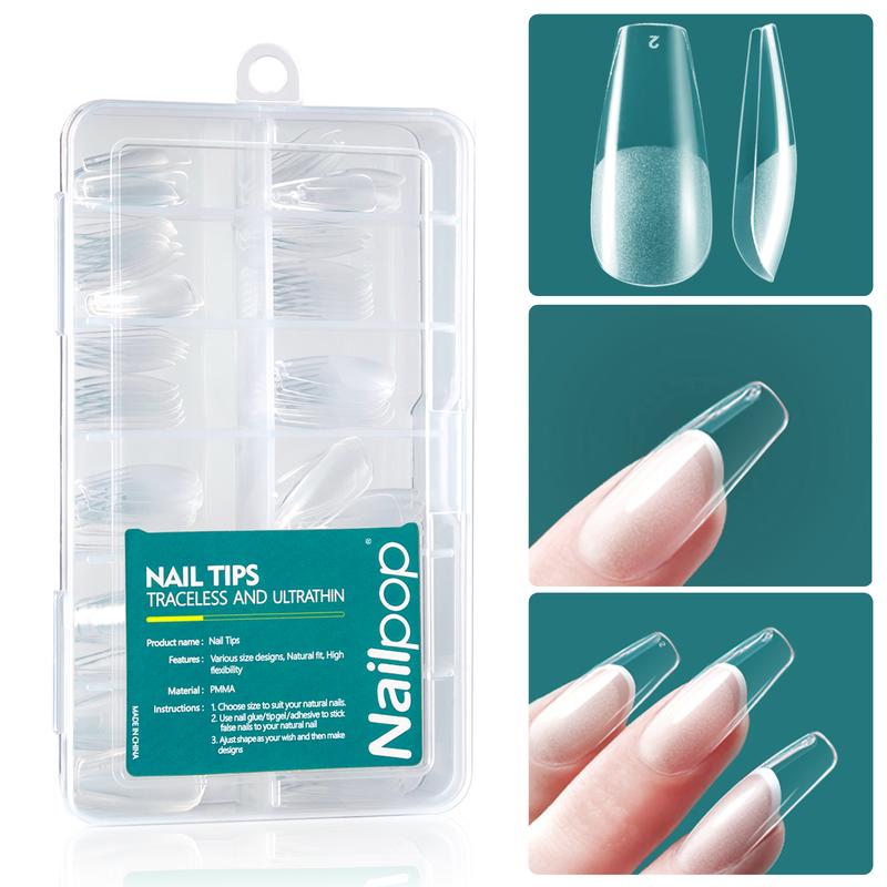 Long Coffin False Nail Tips Pre-Shaped Soft Gel X Tip Full Cover Press on Nails for Soak Off Nail Extensions 120PCS/BOX Long Coffin False Nail Tips Pre-Shaped Soft Gel X Tip Full Cover Press on Nails for Soak Off Nail Extensions 120PCS/BOX