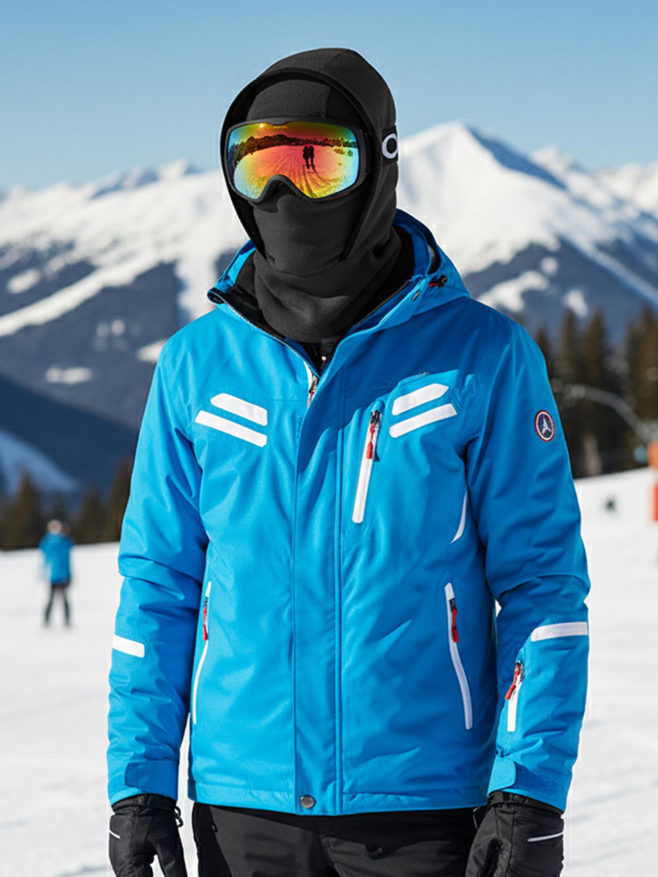 Outdoor Winter Warm Hat Neckband Integrated Cycling Mask Sports Ski Head Cover Neck Windproof Cold One-Piece Pullover Hat