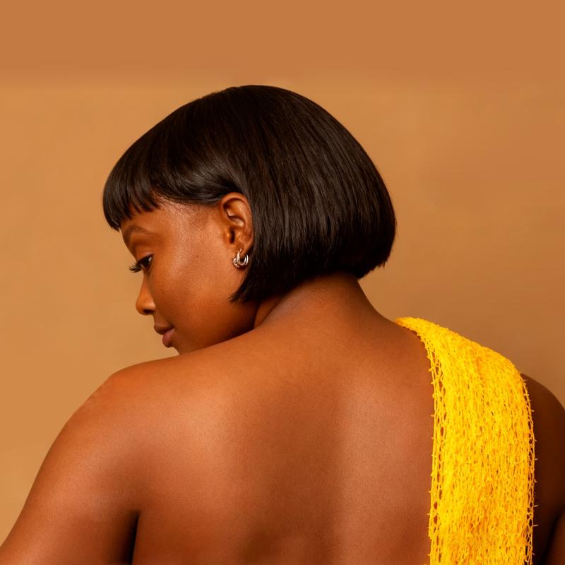 BLUIMON African Exfoliating Net Sponge - 100% Nylon, Ethically Sourced, Soft Knots for Radiant Skin, Quick Drying, Ideal for Travel, Sustainable Beauty Tool