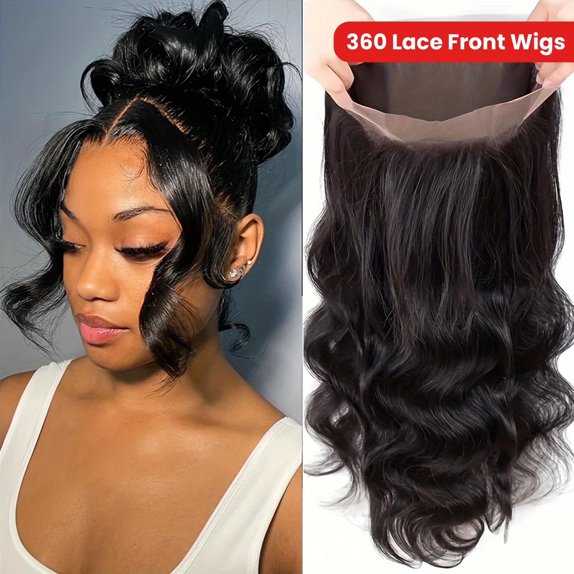 Gabrielle Hair 360 Full Lace Wigs Human Hair Body Wave Transparent Brazilian Wig 180% Density For Black Women 32 34 Inch 100% Human Hair Bleach/Dye Friendly No Shedding Dealsforyoudays FallFreshness TikTokShopBlackFriday