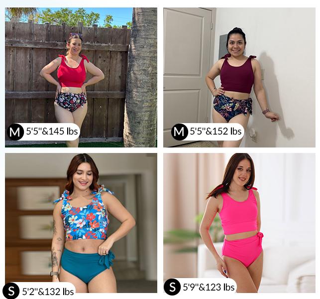 Yonique Two Piece Tummy Control Swimsuits - Women U-back High Waisted Bikini Modest Bathing Suit Two Piece 2026