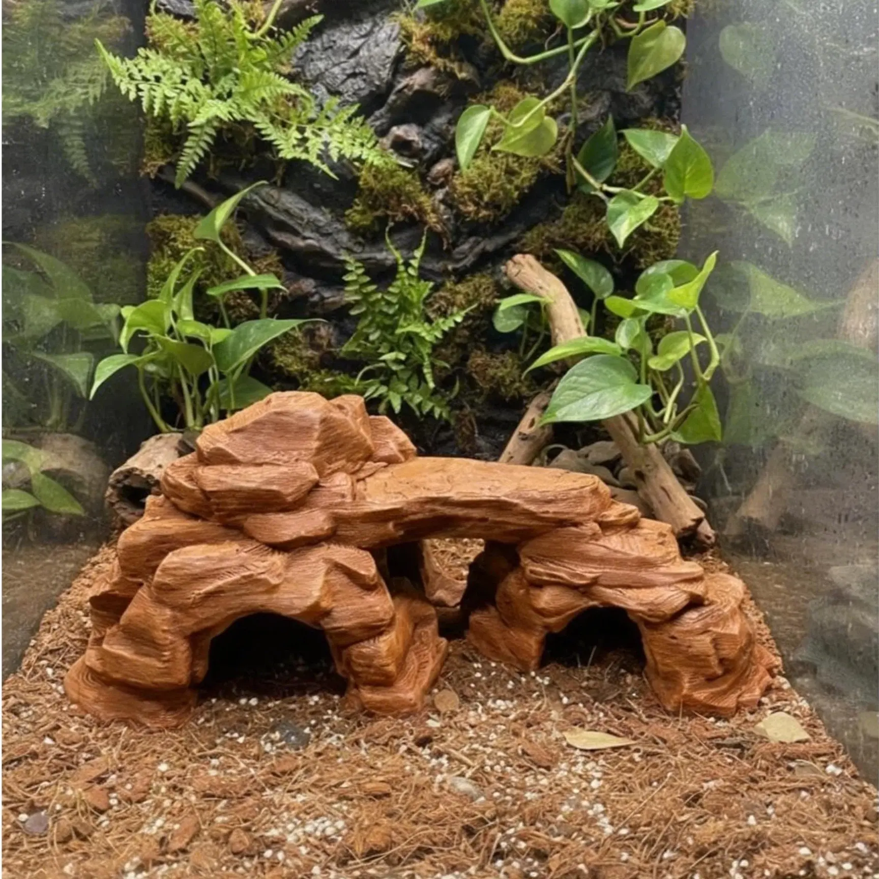 Eco Tank Decorator, Fish Shrimp Crab Hideout, 3D Printed Pla Material, Natural Look, Secure Bottom Placement, Perfect for Aquatic Tanks