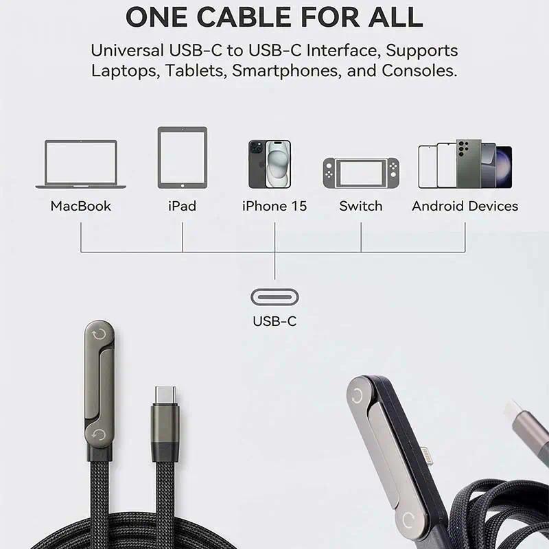 Invisible Holder Charger Cable with Stand, 240w super fast charging 2-in-1 Fast Charging Cord & Phone Stand for Gaming, Office, Car Travel, Compatible with Type-C charging cable Black, Cellphone Electronic