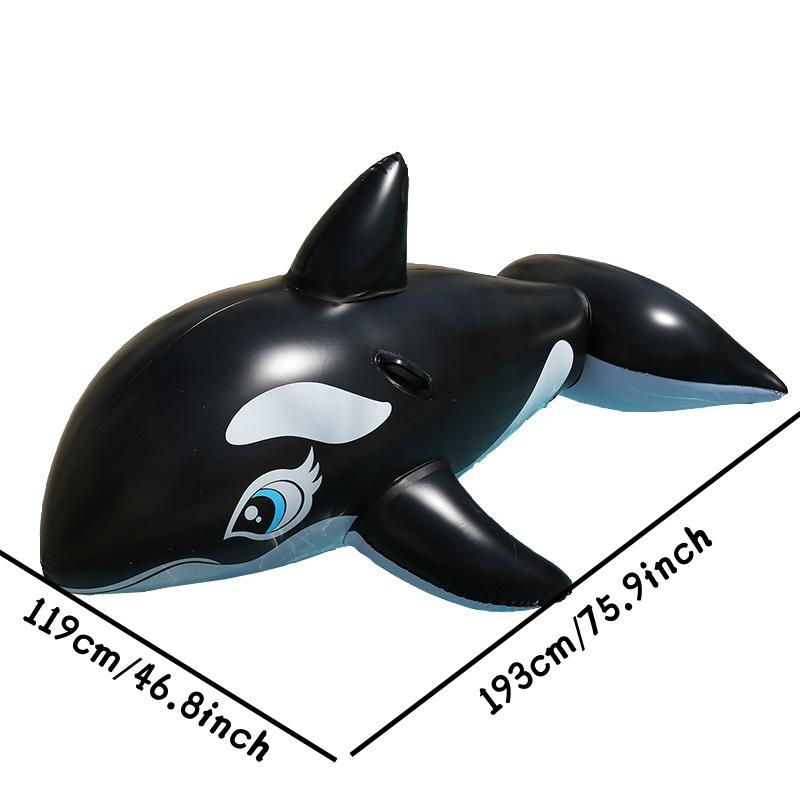 1pc Shark Water Float, Large Inflatable Shark Swim Ring, Waterproof Seat, Summer Pool Accessory, Perfect for Photoshoots
