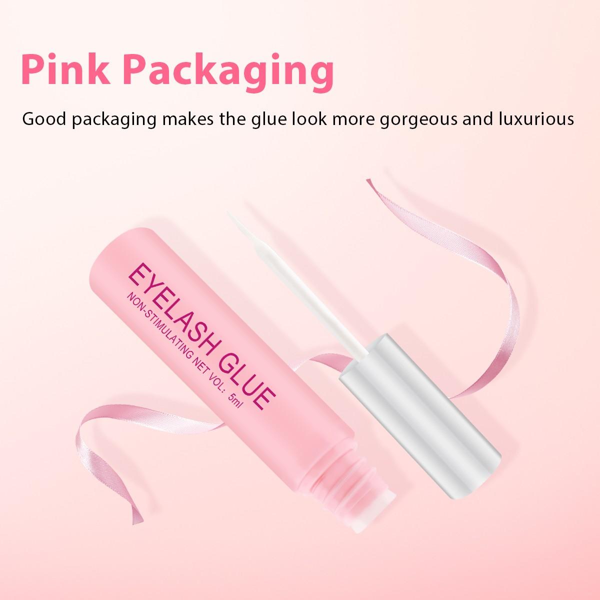 Strong Adhesive Eyelash Glue Waterproof Super Sticky Fast Drying Safe Non-Toxic Gentle for Sensitive Eyes Easy Removal Perfect for Lash Artists