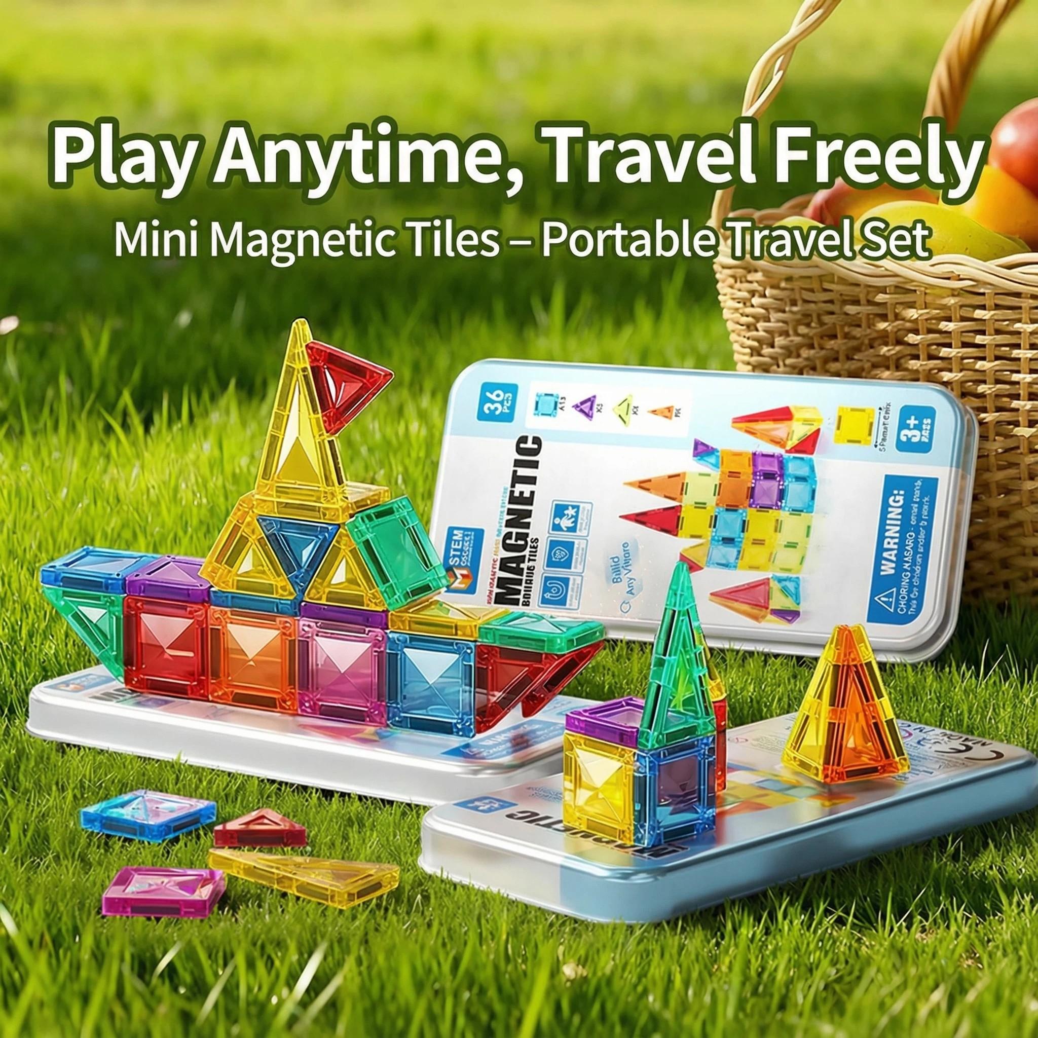 Classic Magnetic Building Blocks Set, Creative Assembly Toy for Kids, Includes Storage Box, Perfect Holiday Birthday Gift