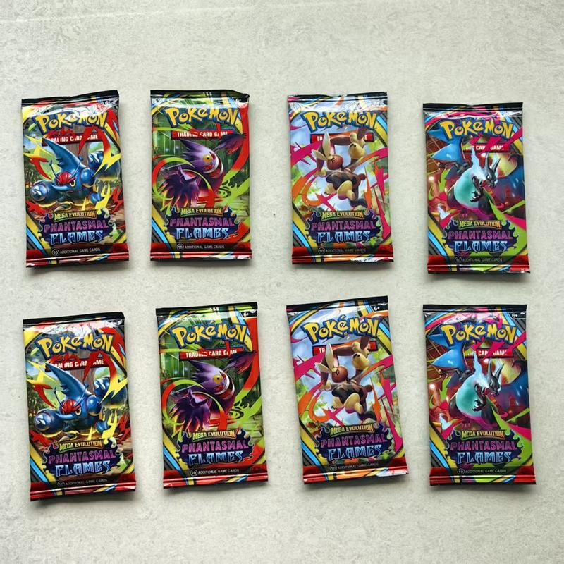 360pcs Pokemon Collectible Trading Cards Mega Booster Pack, Shiny Card Series Blind Box, Evolution Scarlet, Perfect Gift for Collectors, Birthday & Holiday Present