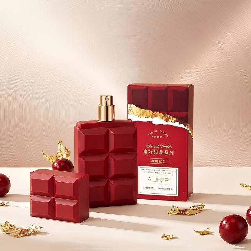 30ML Long-Lasting Sweet Food Scented Women's Perfume, Cotton Candy Caramel Dream Cherry Baby Fragrance, Unique Small Batch Aroma