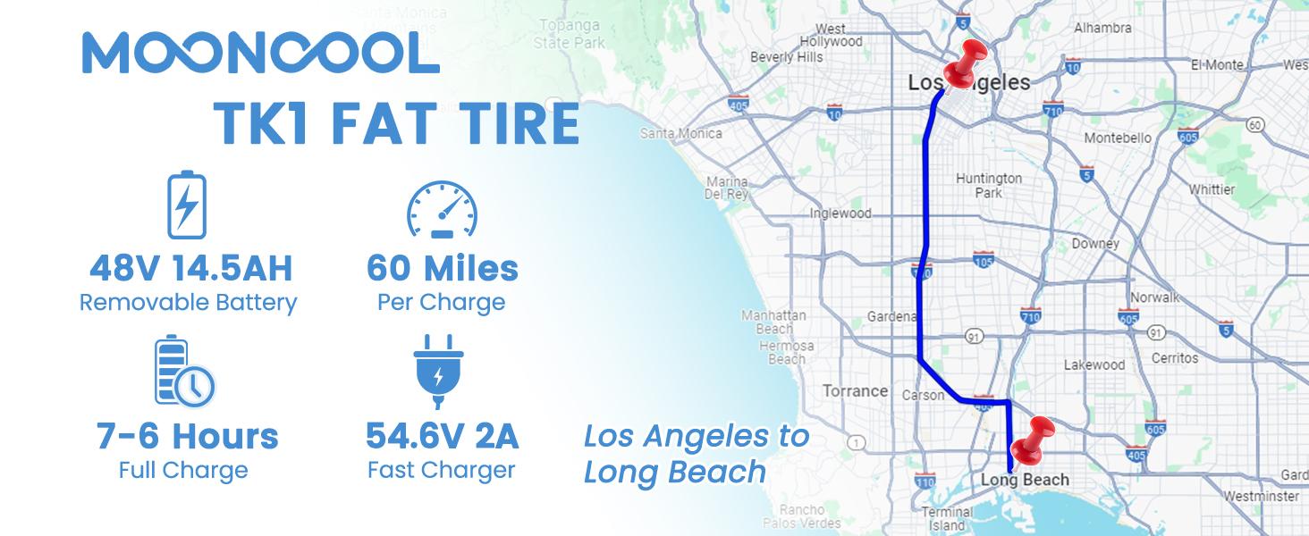 MOONCOOL TK1 Fat Tire Electric Tricycle for Adults, 20" x 4" Fat Tire Electric Trike, 48V 500W Motorized Electric Bicycle Bikes, 3 Wheels 7 Speed Ebike with Removable Battery, Aluminum Frame & Large Basket Ebike