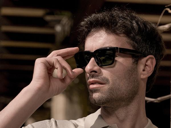 ZENOTTIC Retro Polarized Sunglasses,Luxury Rectangle Thick Frame,UV400 Protection, Simple Design Fashion Daily Accessories For Travel Party Beach