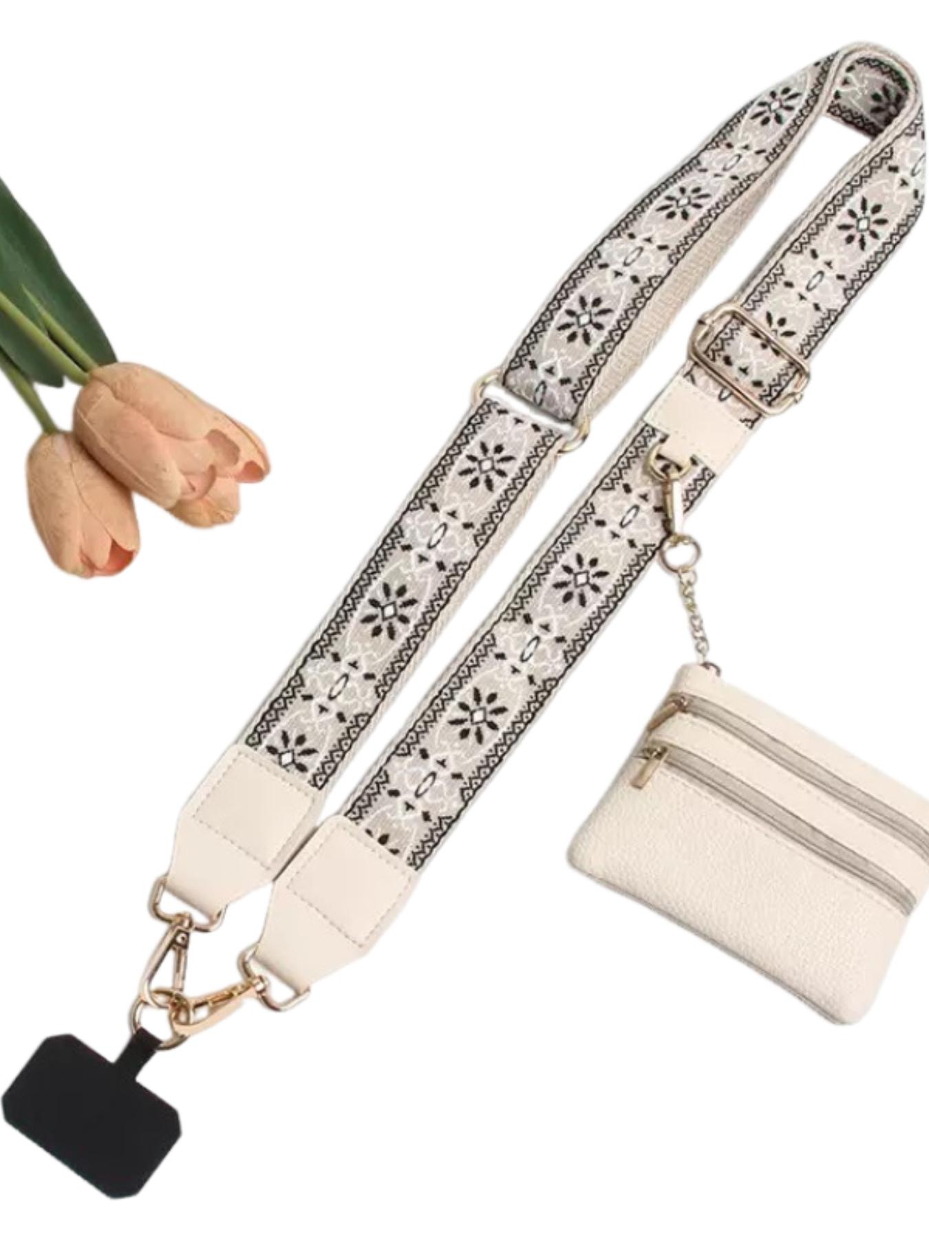 Retro ethnic pattern, adjustable, can be used as mobile phone straps, bag straps, crossbody model mobile phone straps with wallet, bag straps, zipper bags, crossbody straps with wallets, Mother's Day gifts, birthday gifts, Versatile Strap