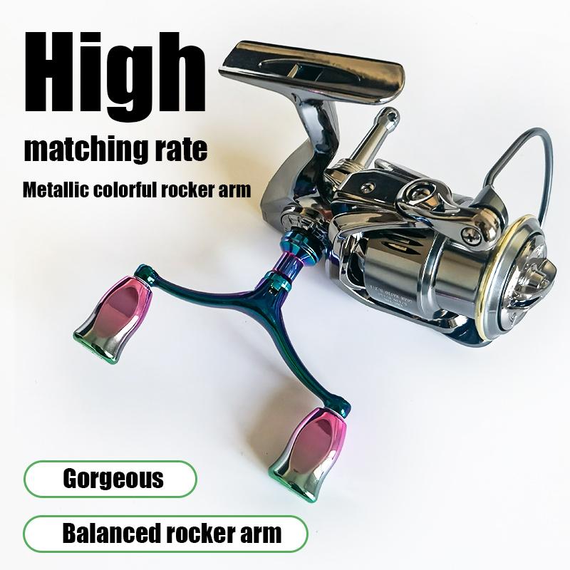 Aluminum Alloy Fishing Line Reel Handle, Dual Fishing Rod Handle for 1000-4000 Series Fish Line Reels, Durable and Lightweight